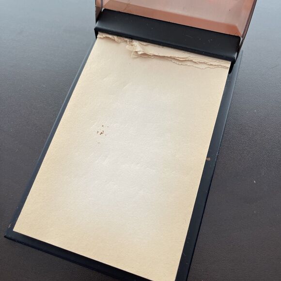 New York Worlds Fair Metal Note Pad Holder Graphics Heliport Sky Ride Monorail - Picture 6 of 9